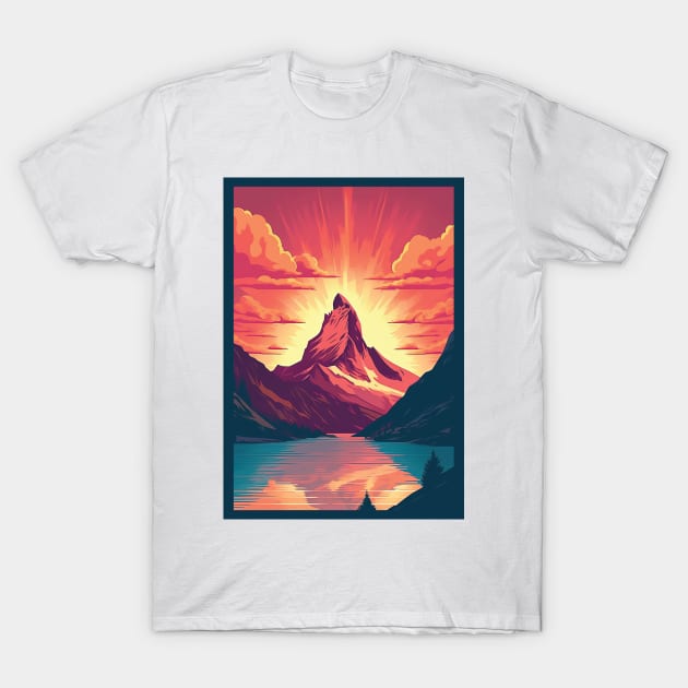 Zermatt,Matterhorn,Switzerland,Poster T-Shirt by BokeeLee